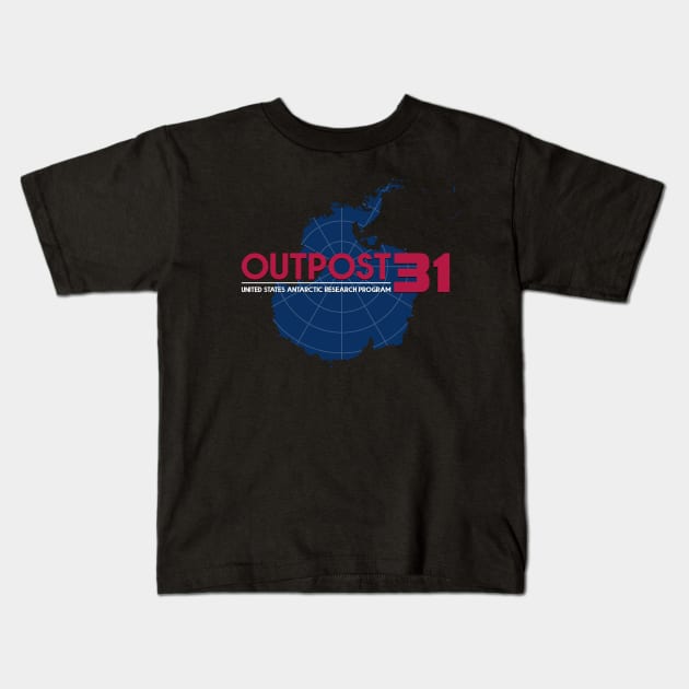 The Thing - Outpost 31 Kids T-Shirt by PCB1981